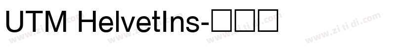 UTM HelvetIns字体转换